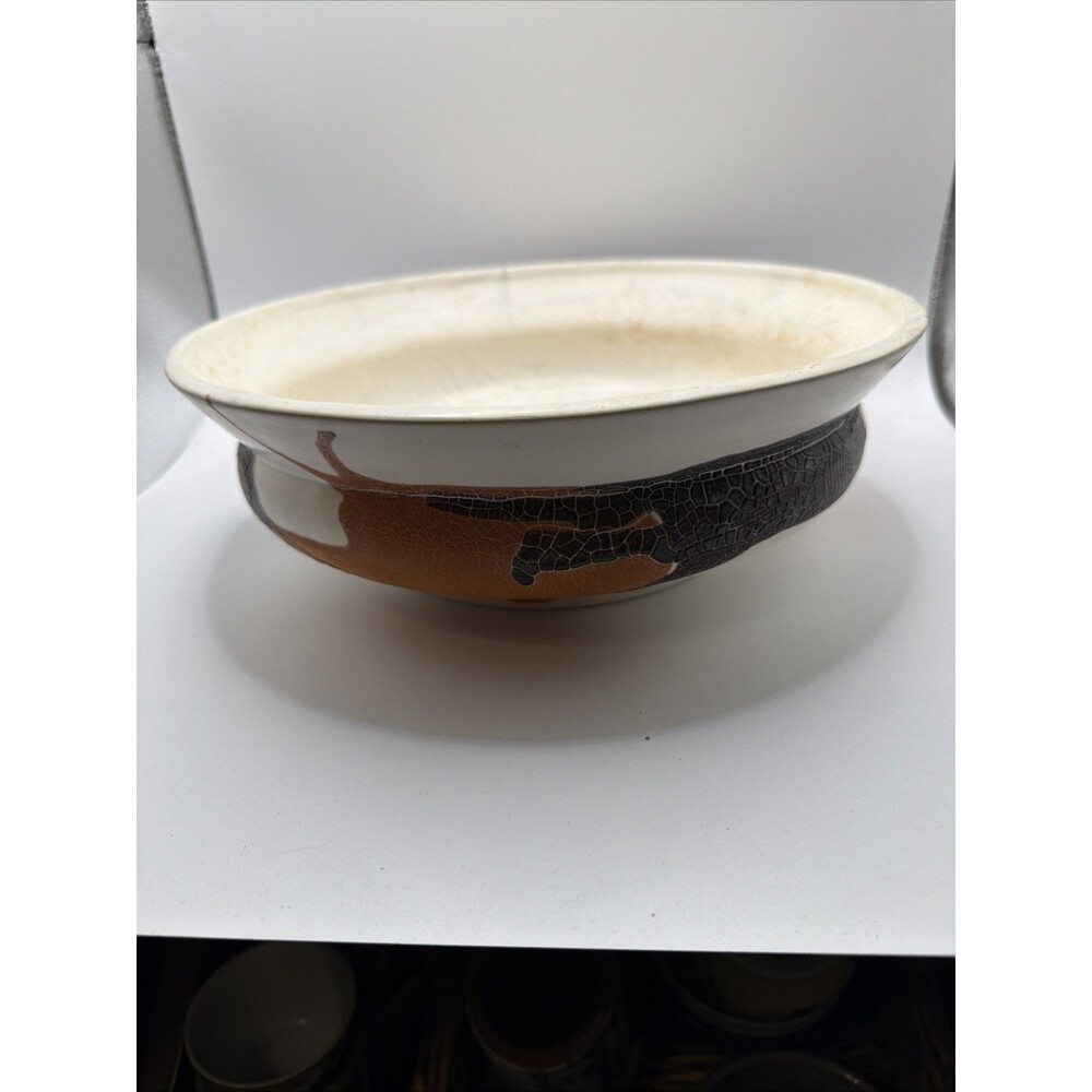 Royal Haeger Earth Wrap Pottery Planter 10” Diameter 3.5” Tall